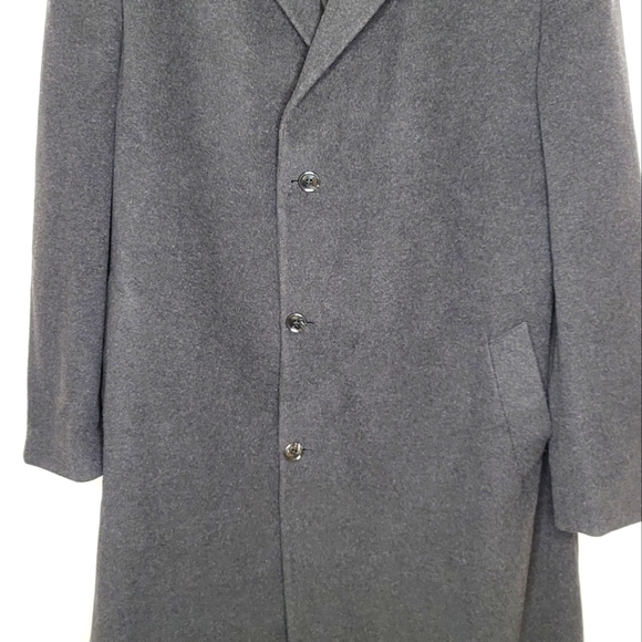 Charcoal Grey Cashmere Blend Coat - Picture 4 of 5